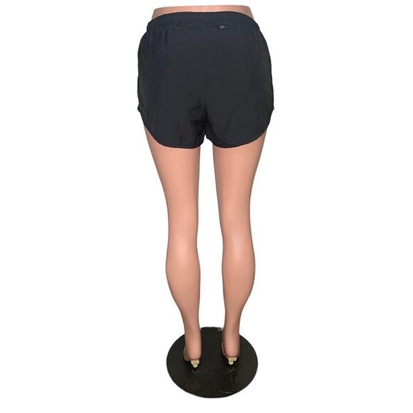 Nike Dri-Fit Short Black Elastic and Tie Waist Lining Black Hide Pockets Size M - Picture 3 of 13